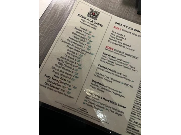 YUME SUSHI menu photo