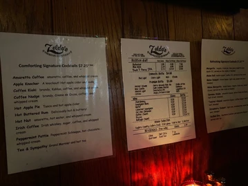 Zelda's Original Gourmet Pizza menu photo