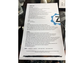 Zest bar+grille menu photo